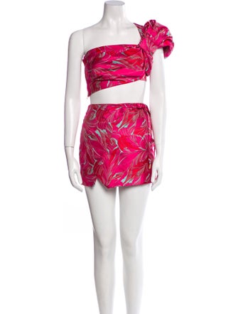 Cult Gaia Printed Skirt Set