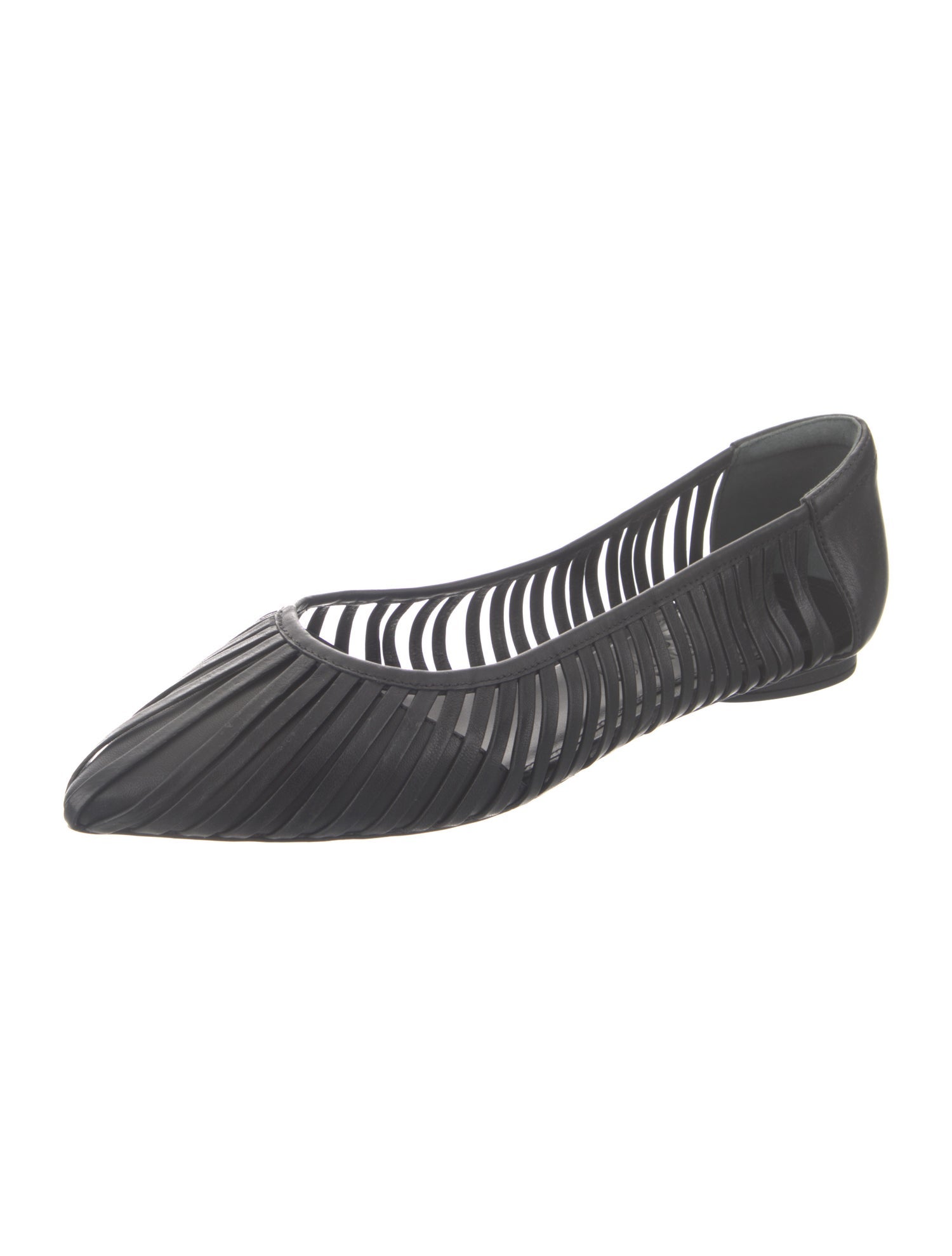 Cult Gaia Leather Ballet Flats
