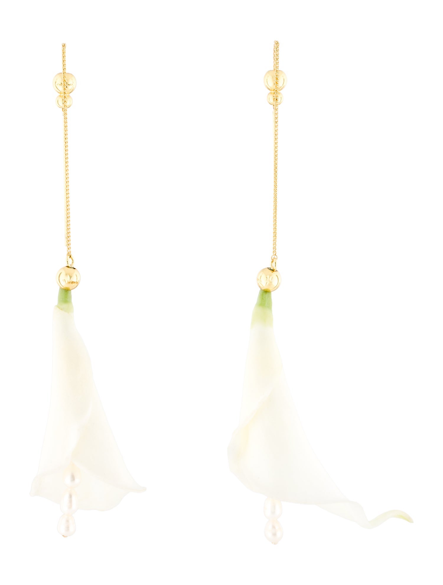 Cult Gaia Freshwater Pearl, Orchid Calla Drop Earring