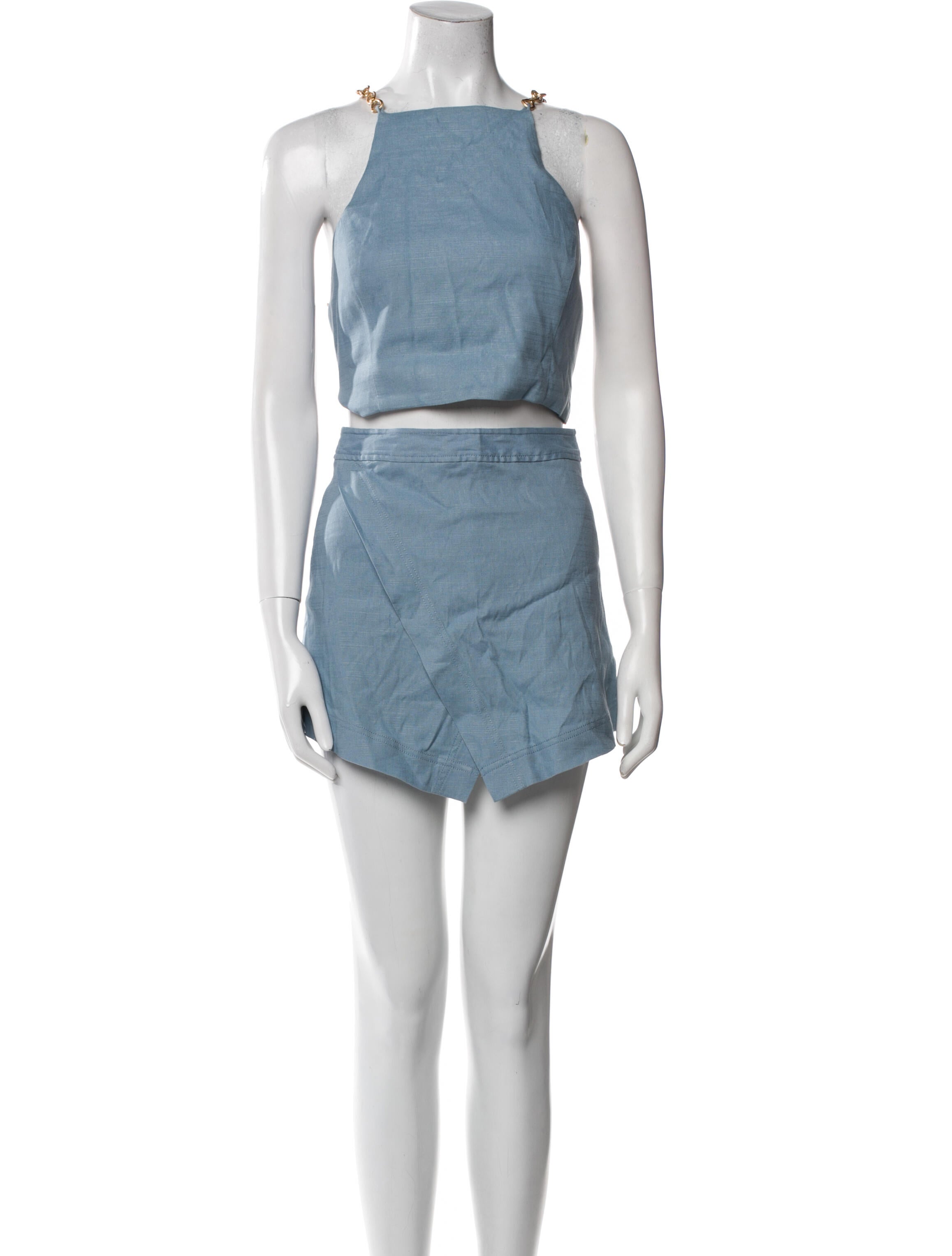 Cult Gaia Linen Chain-Link Accents Set w/ Tags