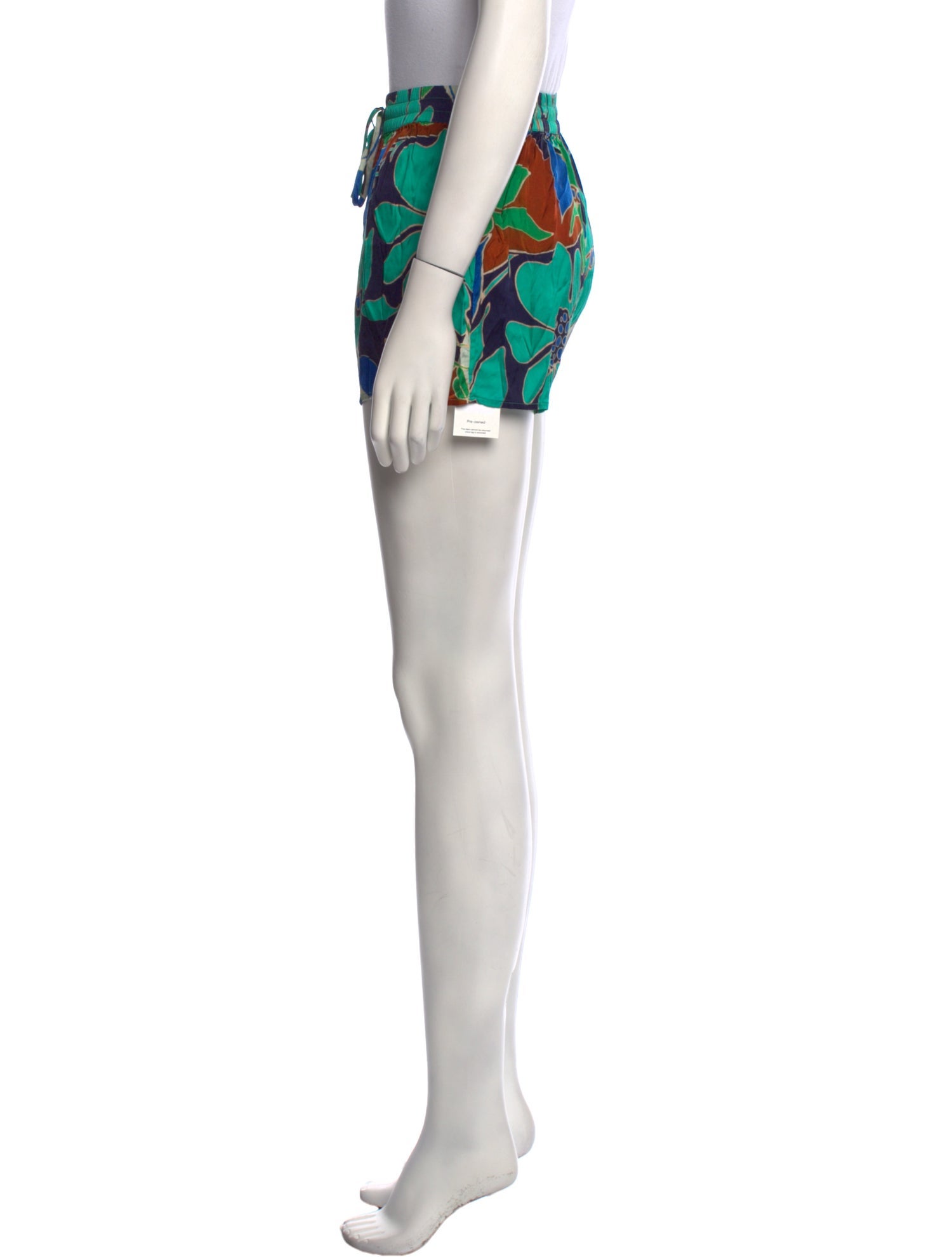 Cult Gaia Floral Print Mini Shorts