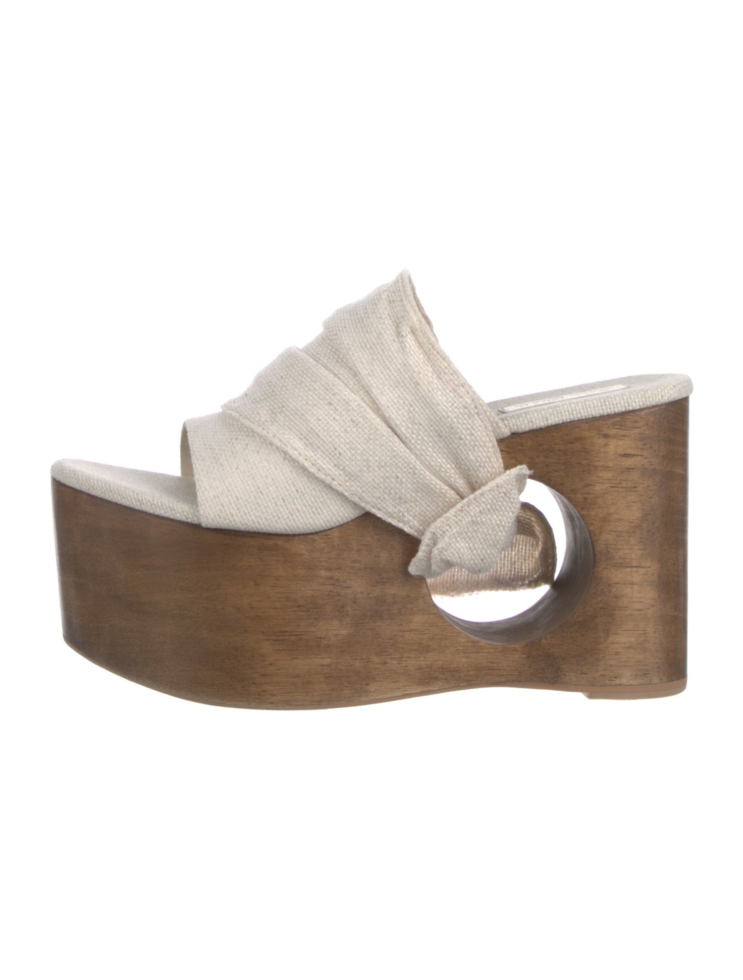 Cult Gaia Canvas Cutout Accent Mules w/ Tags