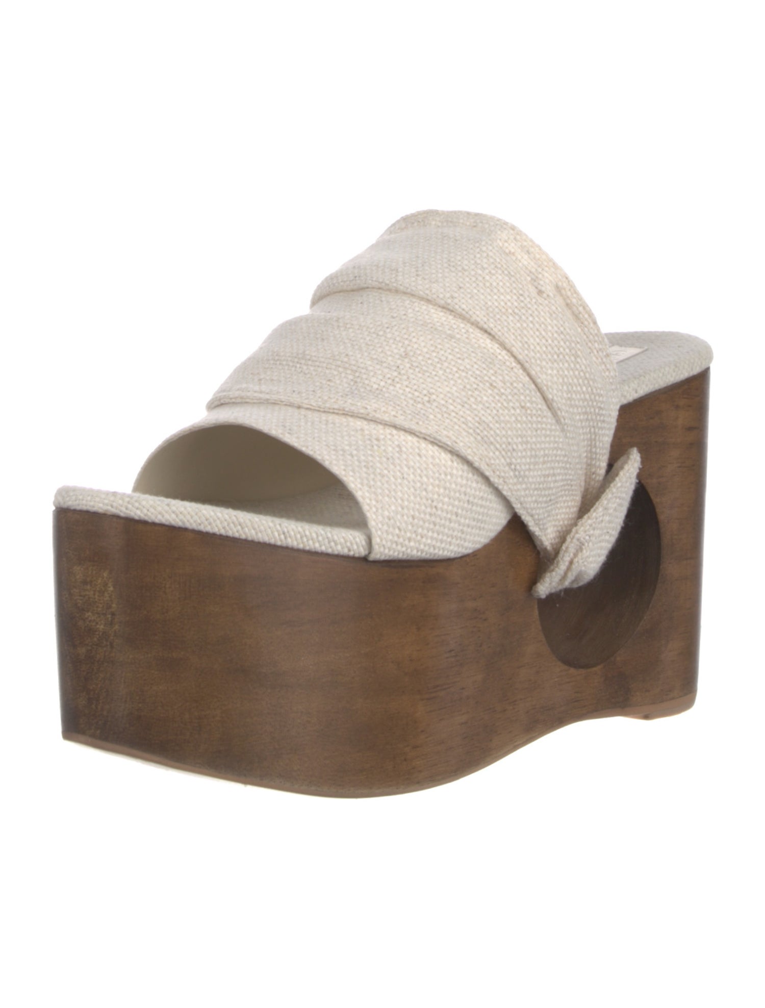 Cult Gaia Canvas Cutout Accent Mules w/ Tags