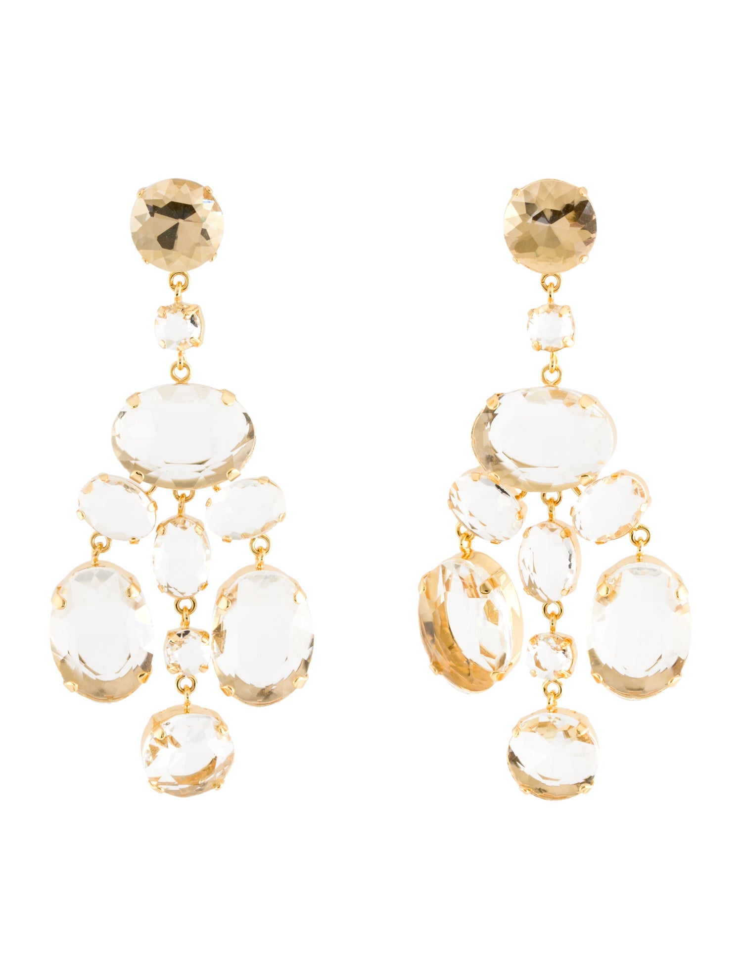 Cult Gaia Crystal Sloane Chandelier Earrings