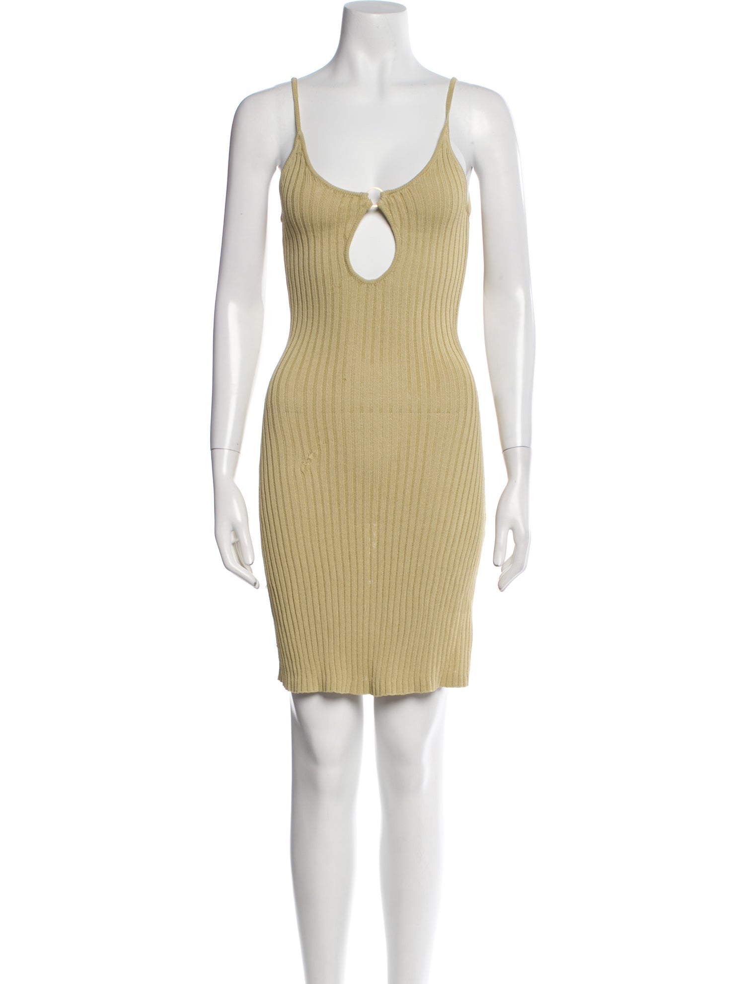 Cult Gaia Scoop Neck Knee-Length Dress