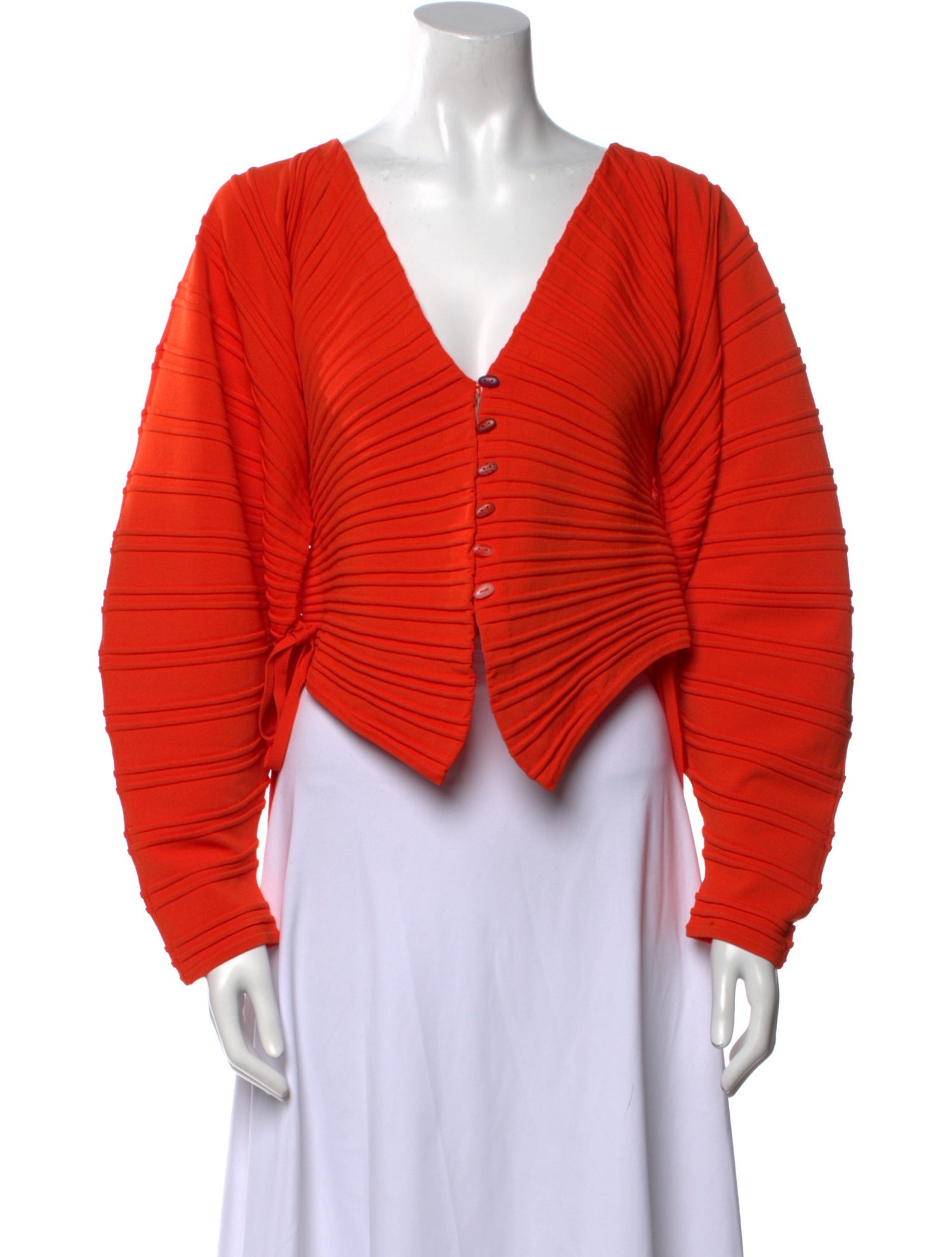 Cult Gaia V-Neck Long Sleeve Crop Top w/ Tags