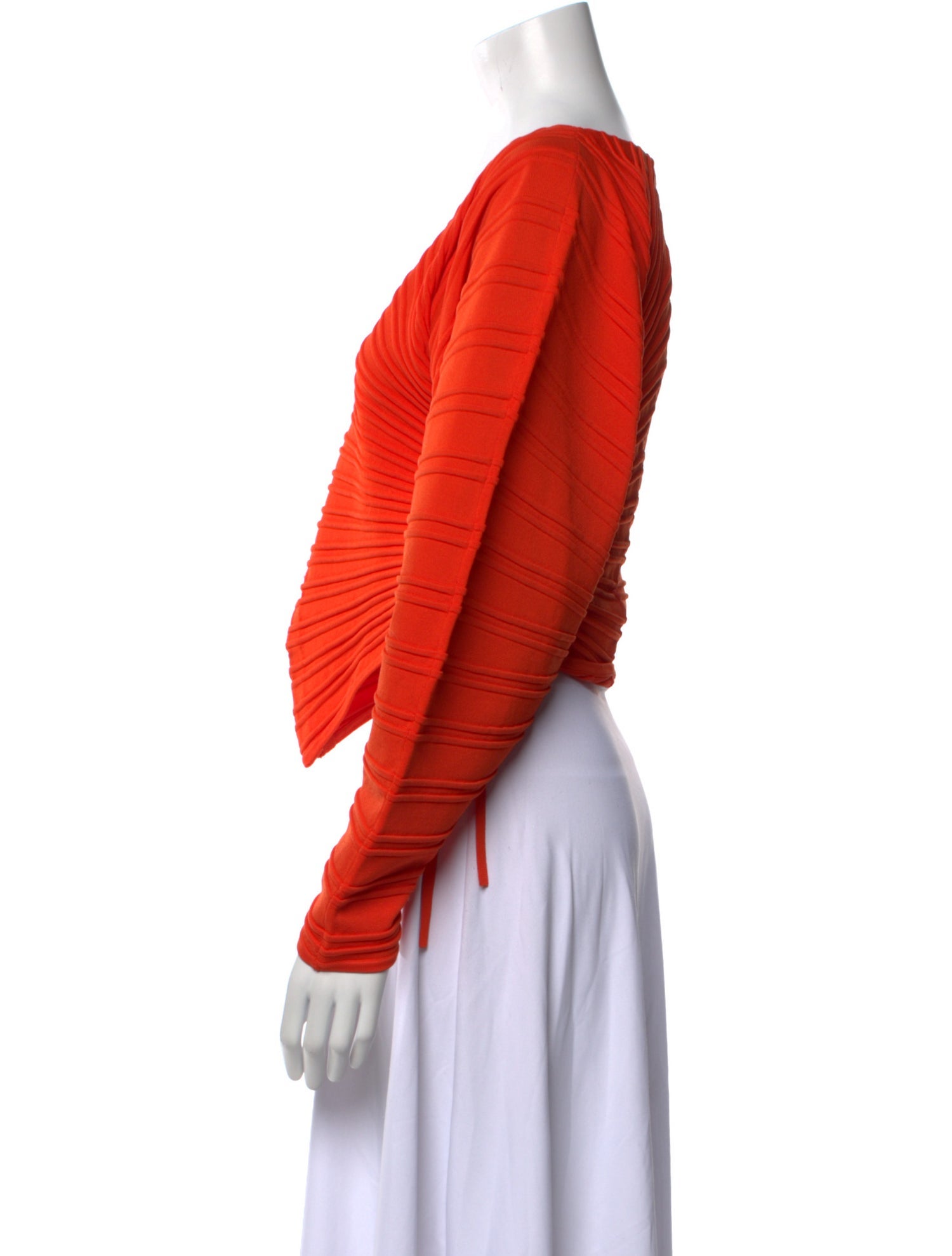 Cult Gaia V-Neck Long Sleeve Crop Top w/ Tags