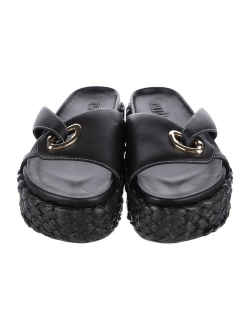 Cult Gaia Leather Slides