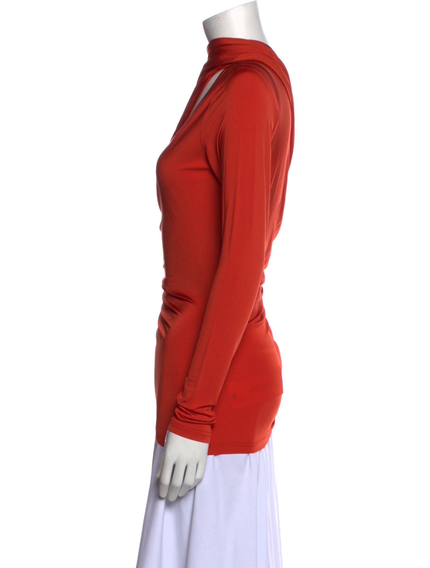 Cult Gaia Asymmetrical Long Sleeve Top