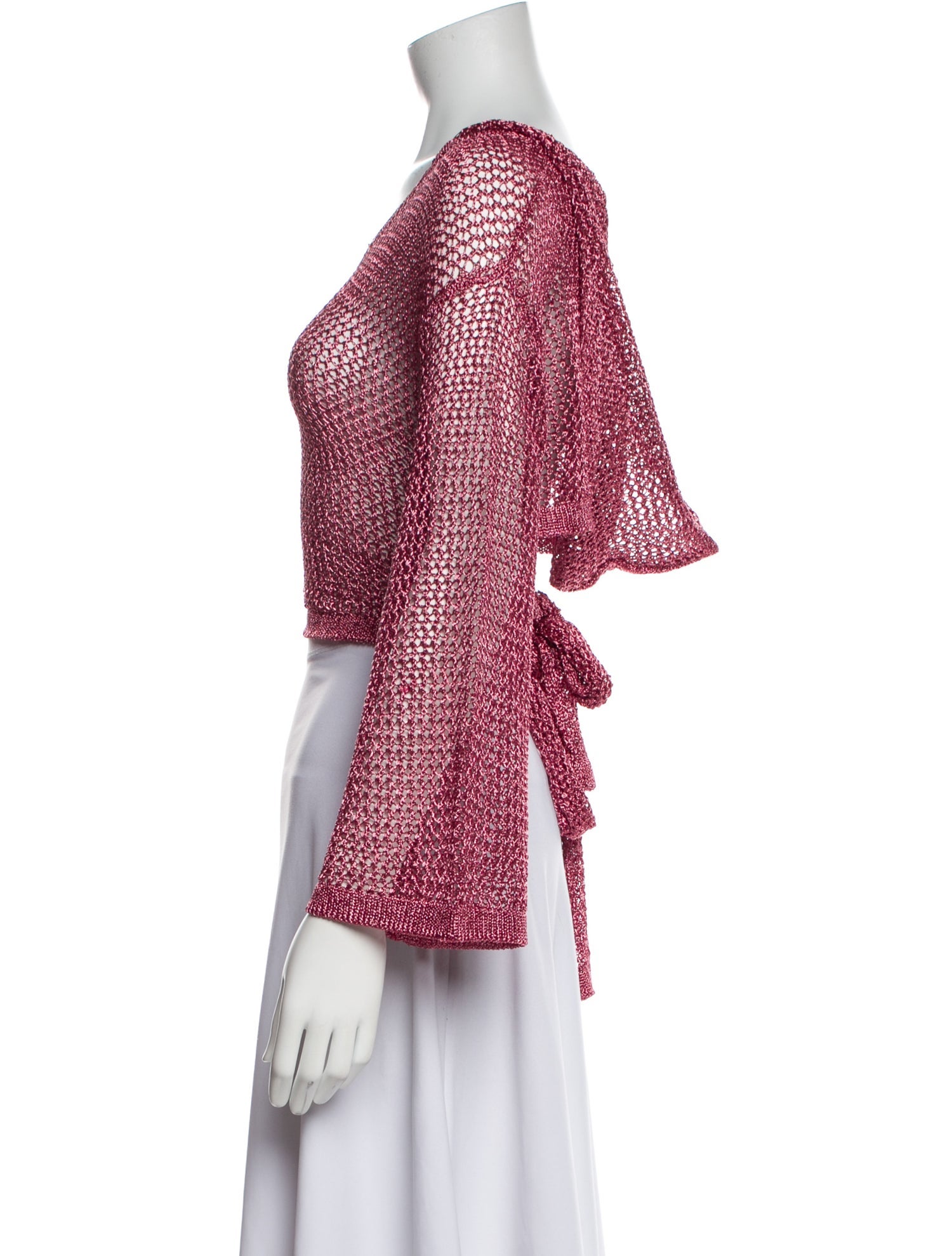 Cult Gaia Mesh Scoop Neck Crop Top w/ Tags