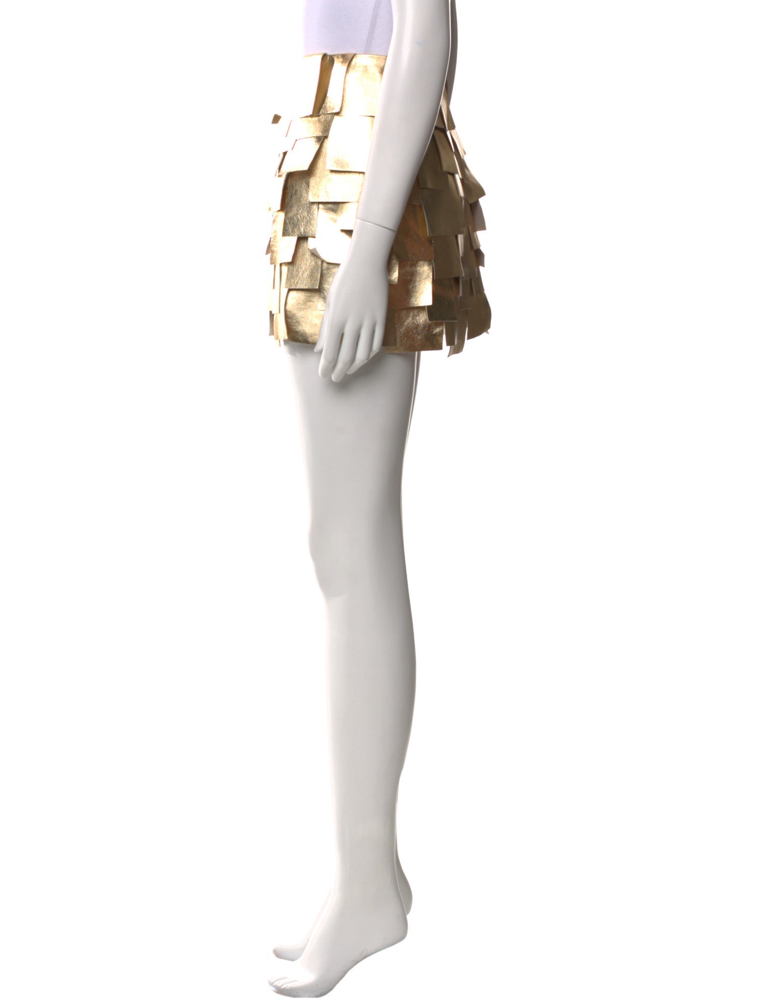 Cult Gaia Leather Mini Skirt