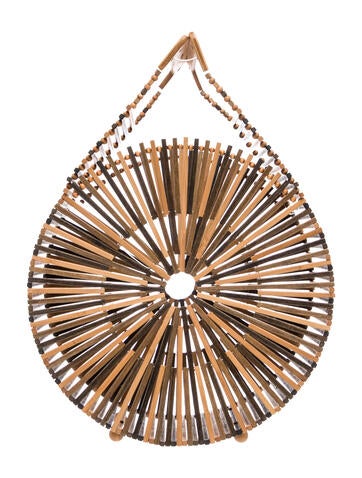 Cult Gaia Handle Bags Rattan Top Bag