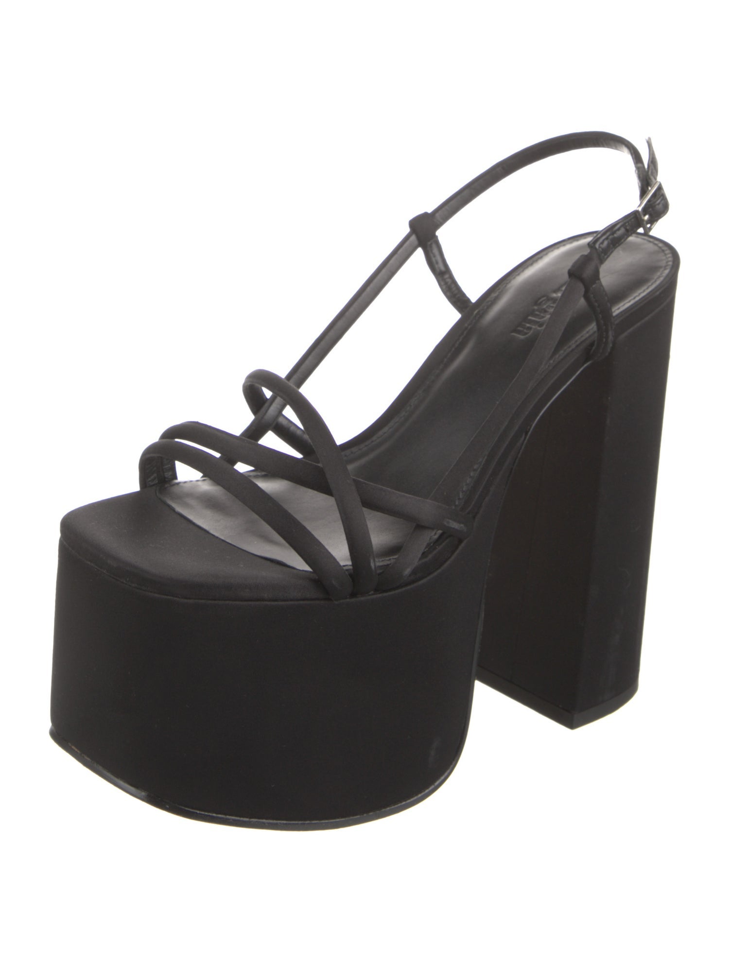 Cult Gaia Satin Slingback Sandals