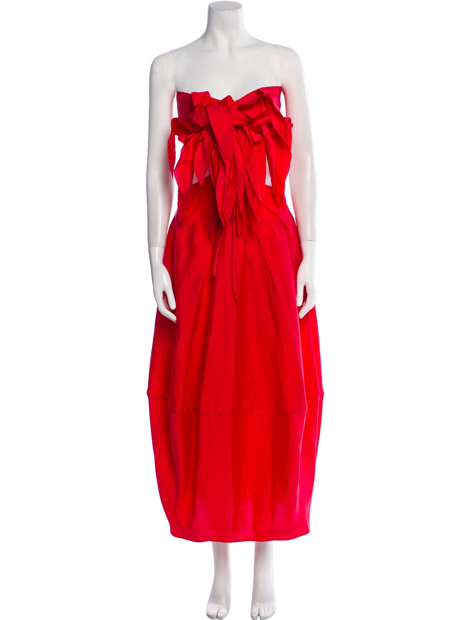 Cult Gaia Strapless Midi Length Dress