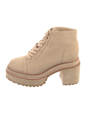 Cult Gaia Suede Combat Boots