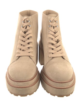 Cult Gaia Suede Combat Boots