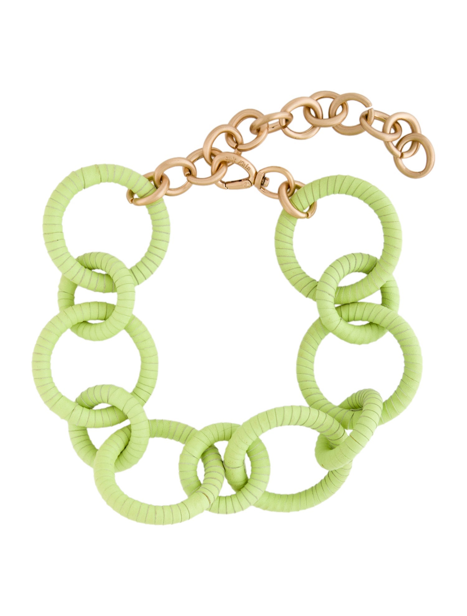Cult Gaia Leather 'Valence' Oversized Collar Necklace