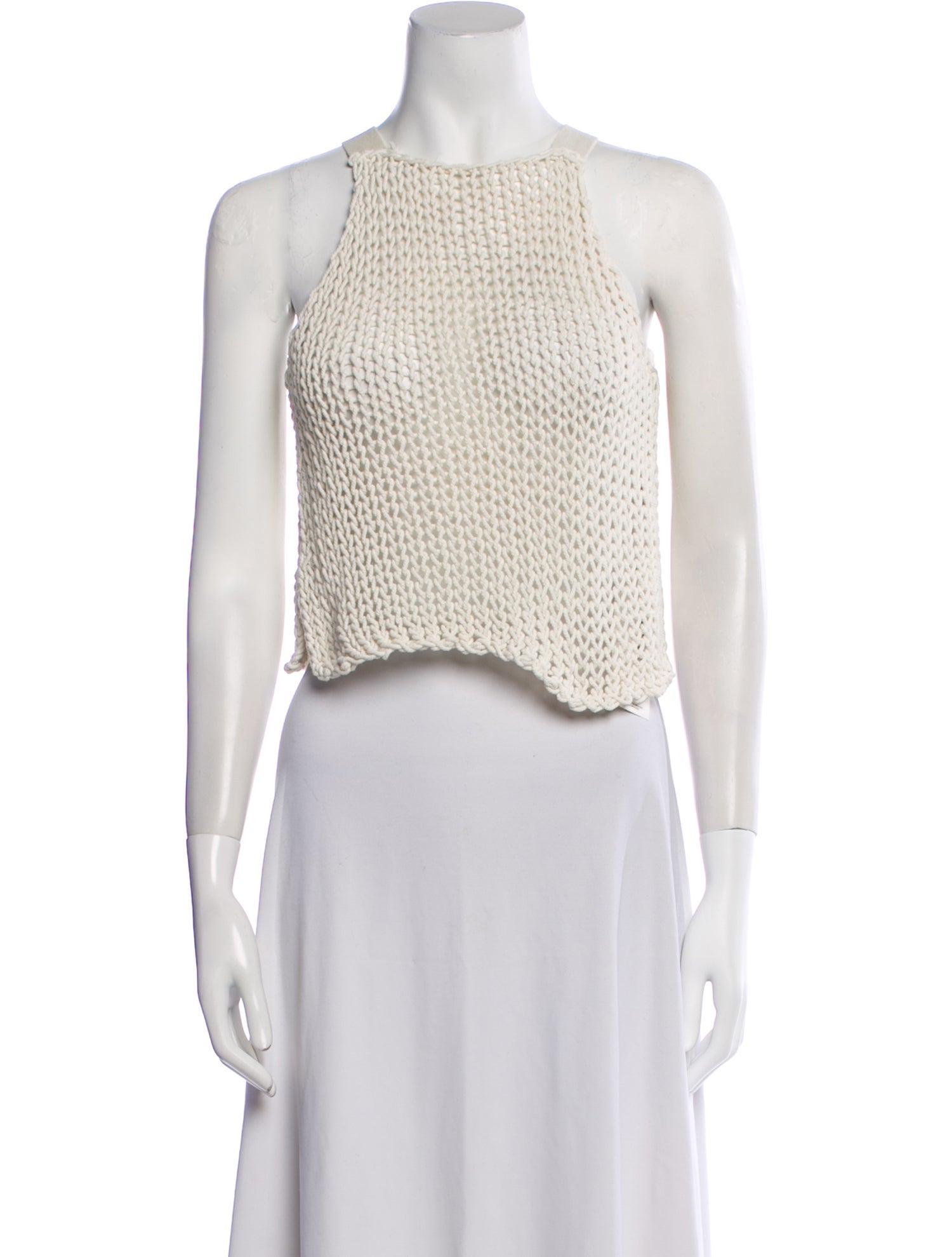 Cult Gaia Printed Square Neckline Crop Top