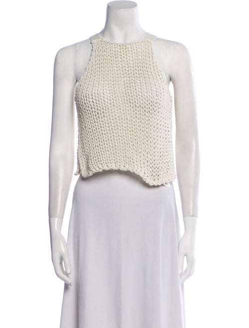 Cult Gaia Printed Square Neckline Crop Top