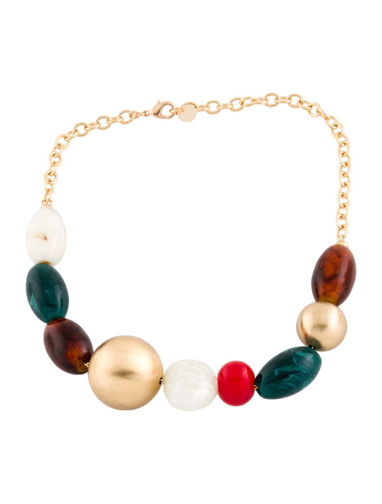 Cult Gaia Large Beaded Mercier Collar Necklace