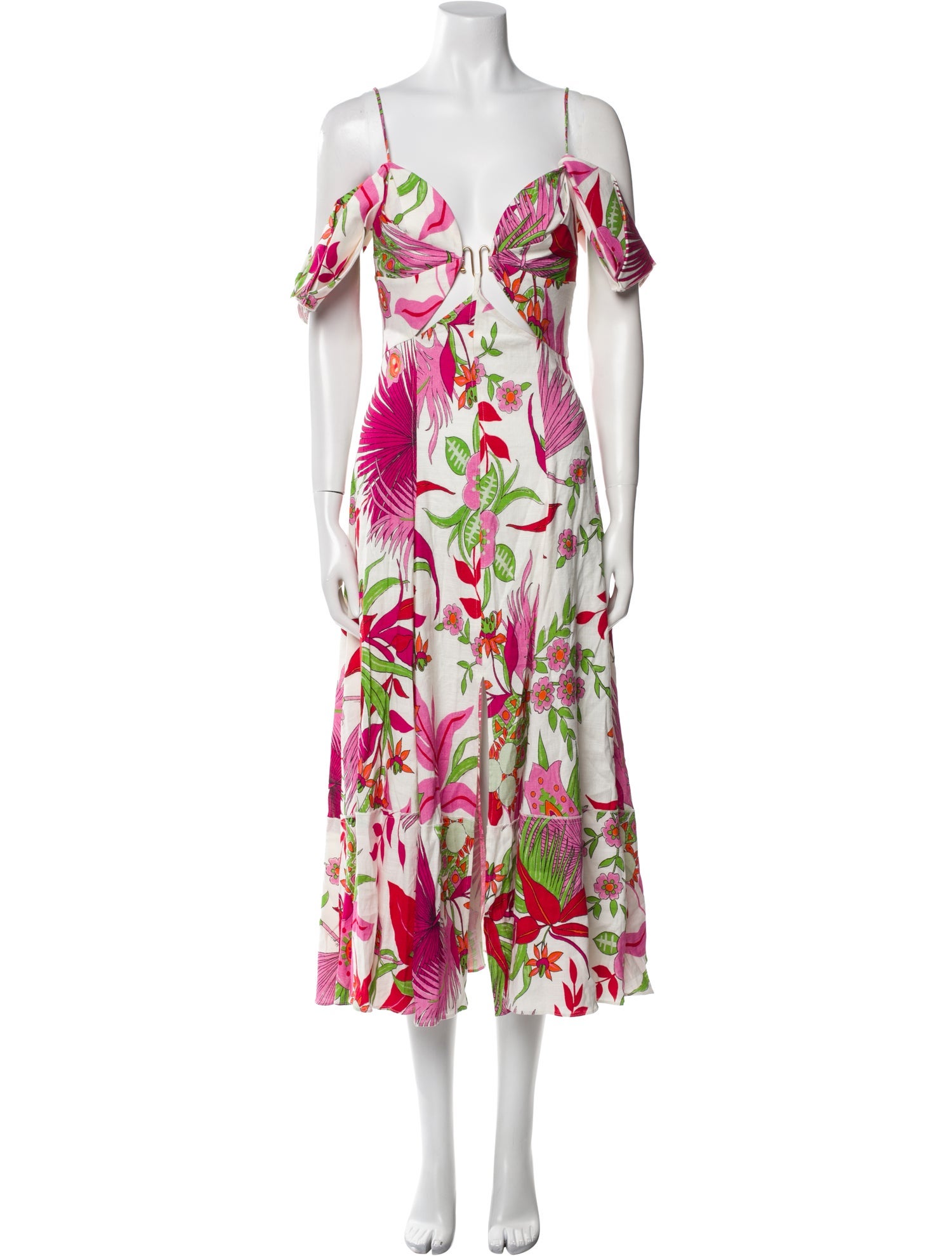 Cult Gaia Floral Print Long Dress