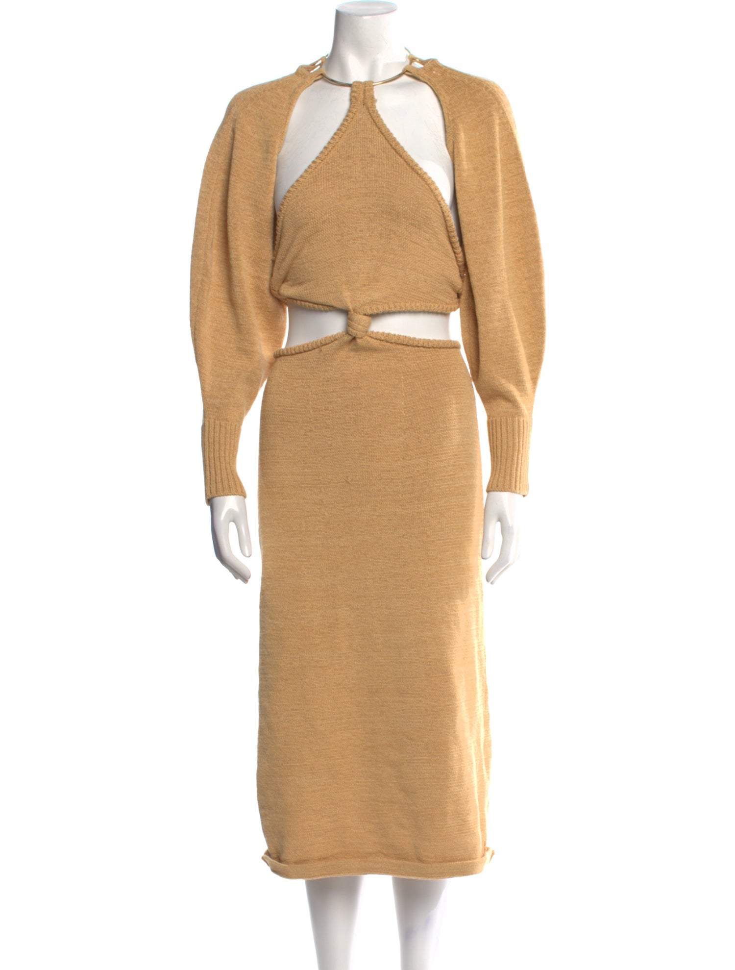 Cult Gaia Halterneck Midi Length Dress