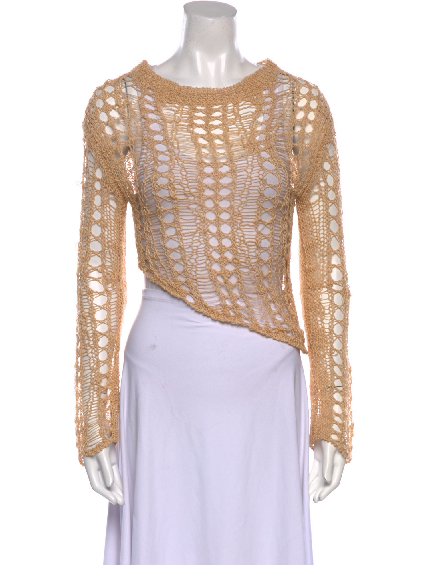 Cult Gaia Virgin Wool Scoop Neck Sweater