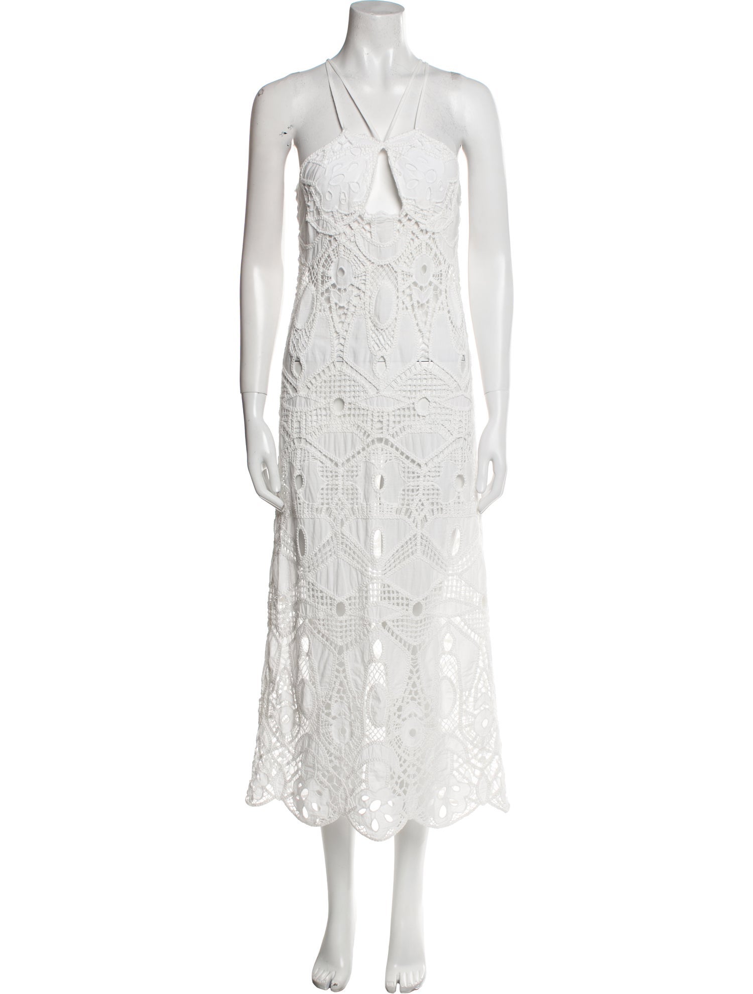 Cult Gaia Lace Pattern Midi Length Dress