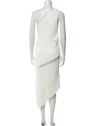 Cult Gaia Striped Fringe Trim Accent Skirt Set