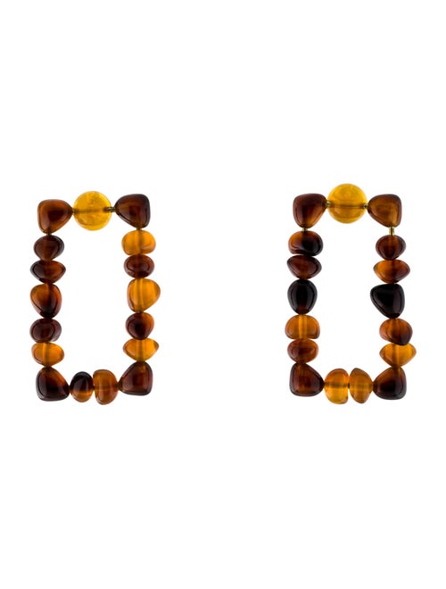 Cult Gaia Rectangle Dita Beaded Earrings