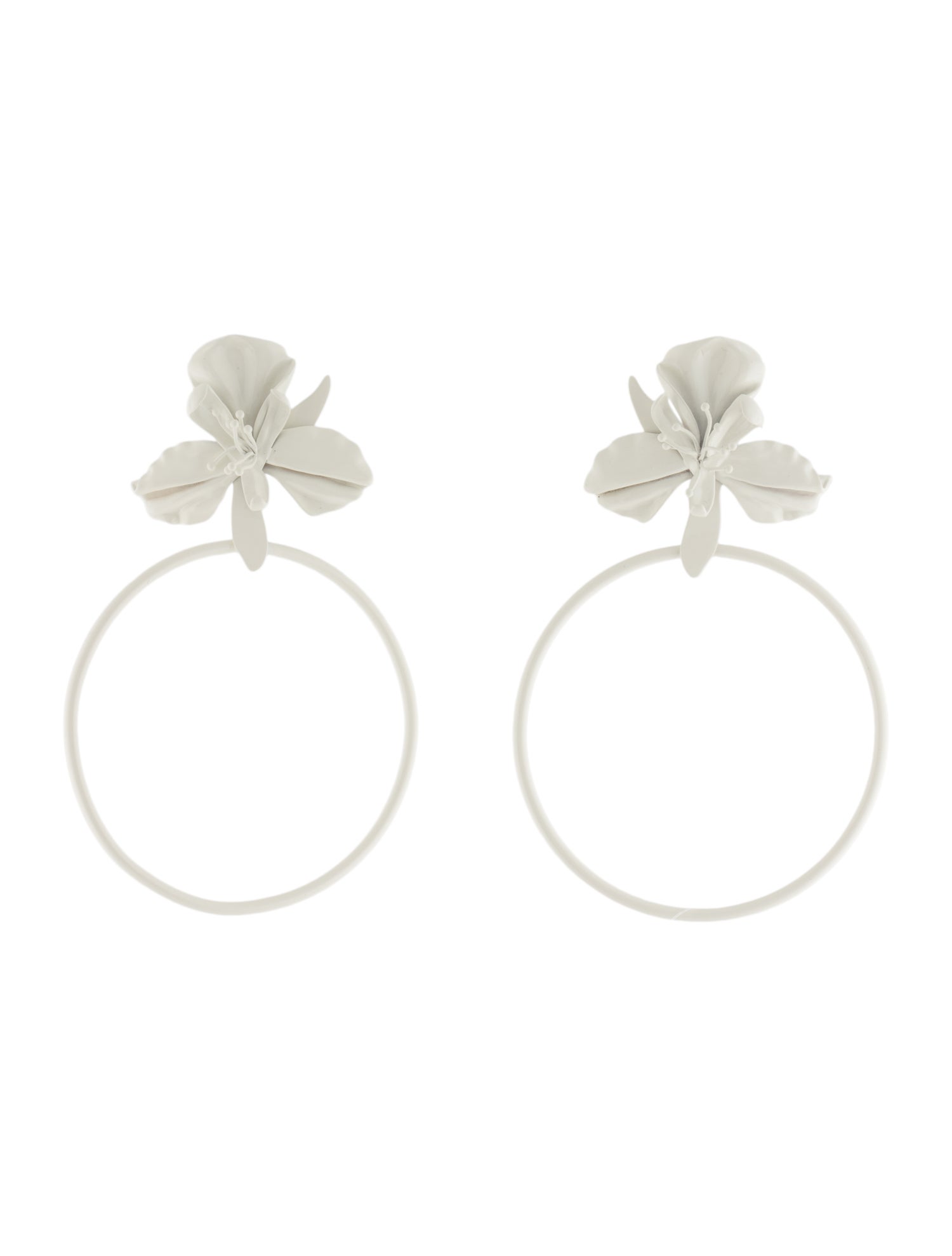 Cult Gaia Enamel Camille Hoop Earrings