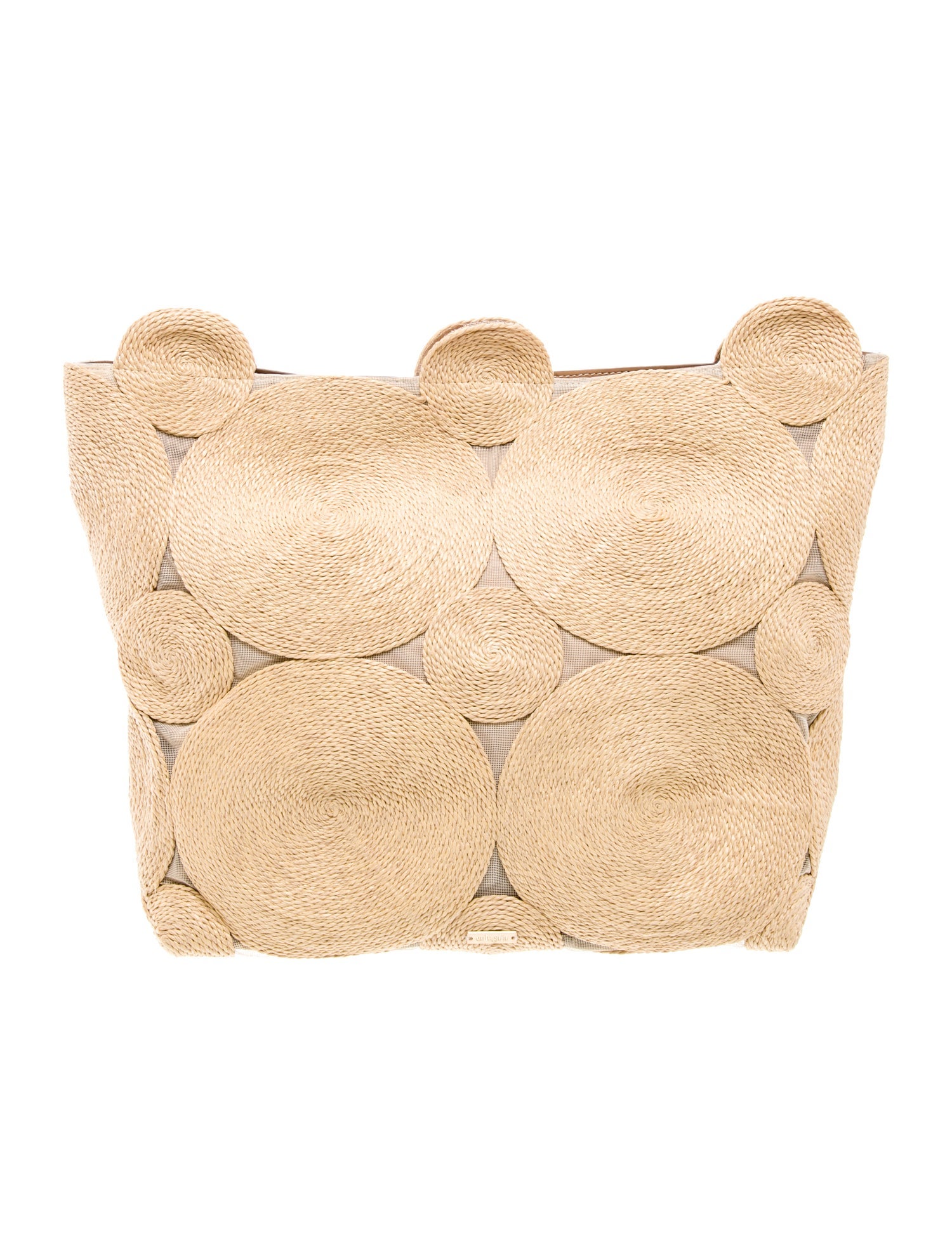 Cult Gaia Raffia Minaudière Large