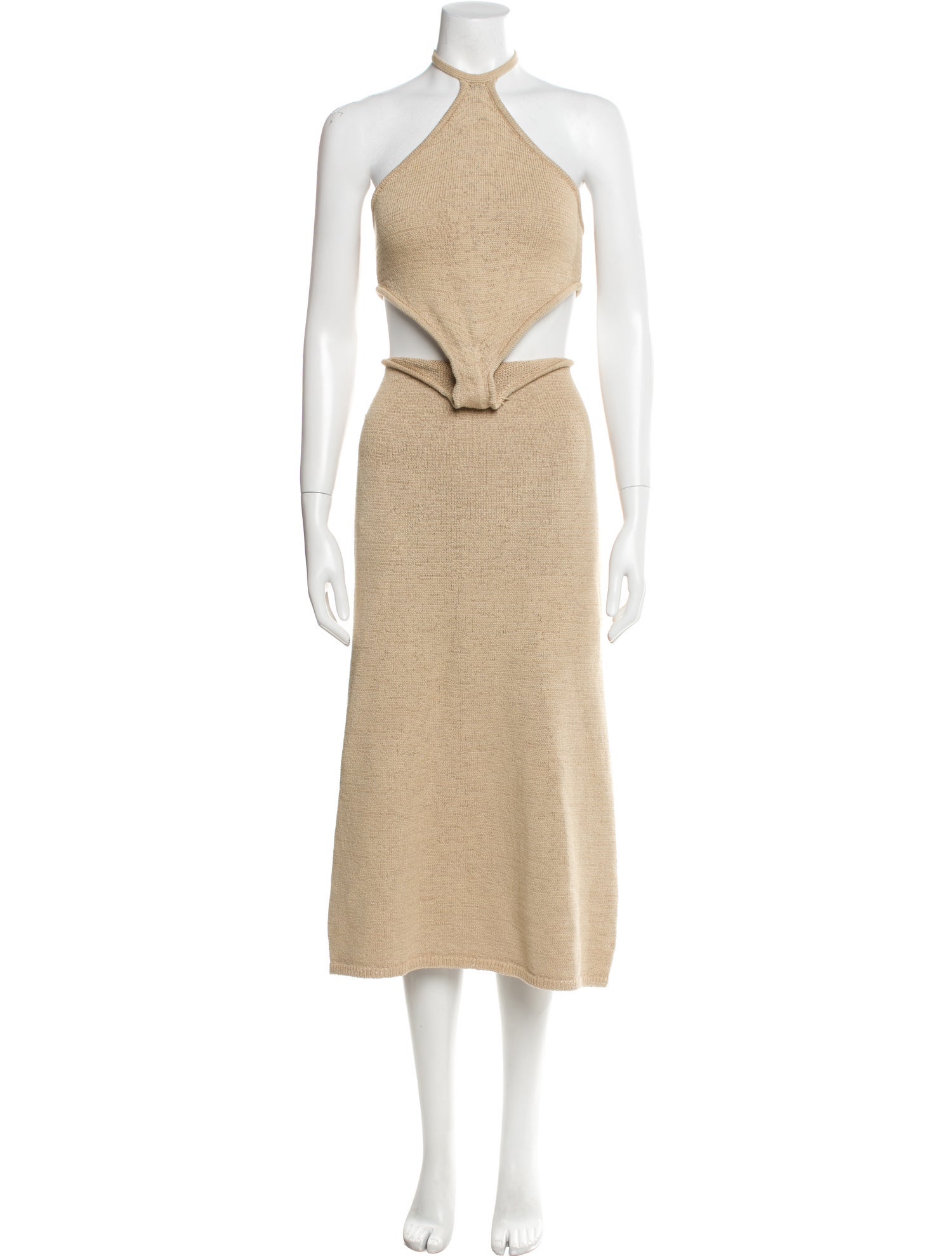 Cult Gaia Halterneck Midi Length Dress