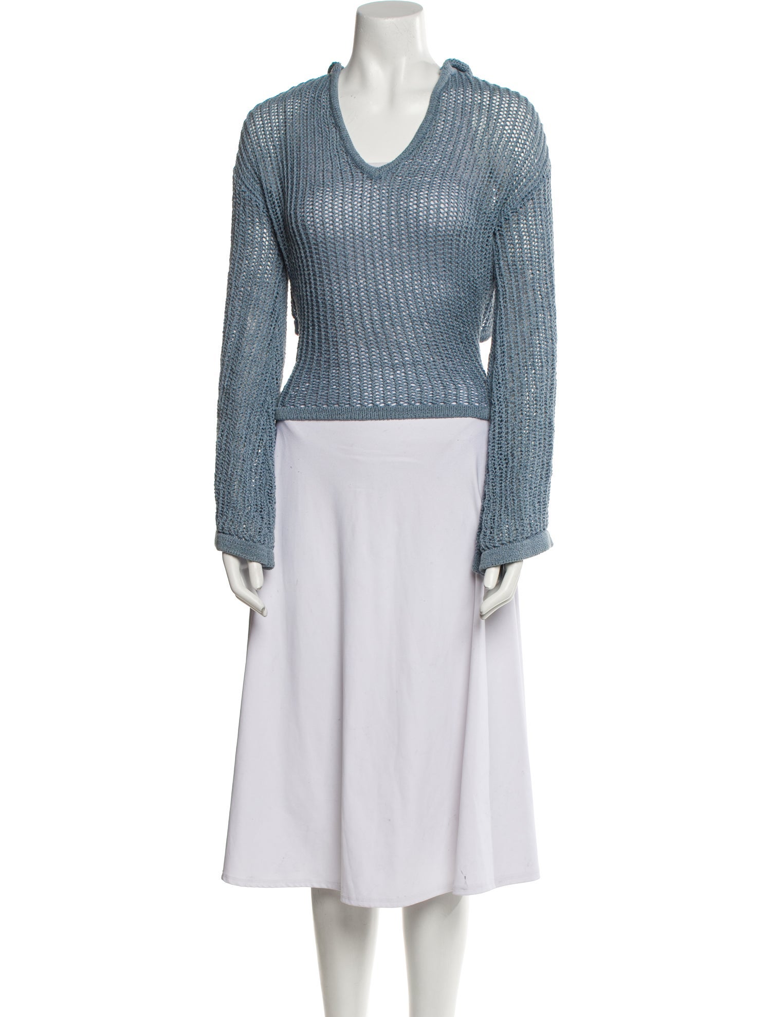 Cult Gaia Cowl Neck Long Sleeve Top