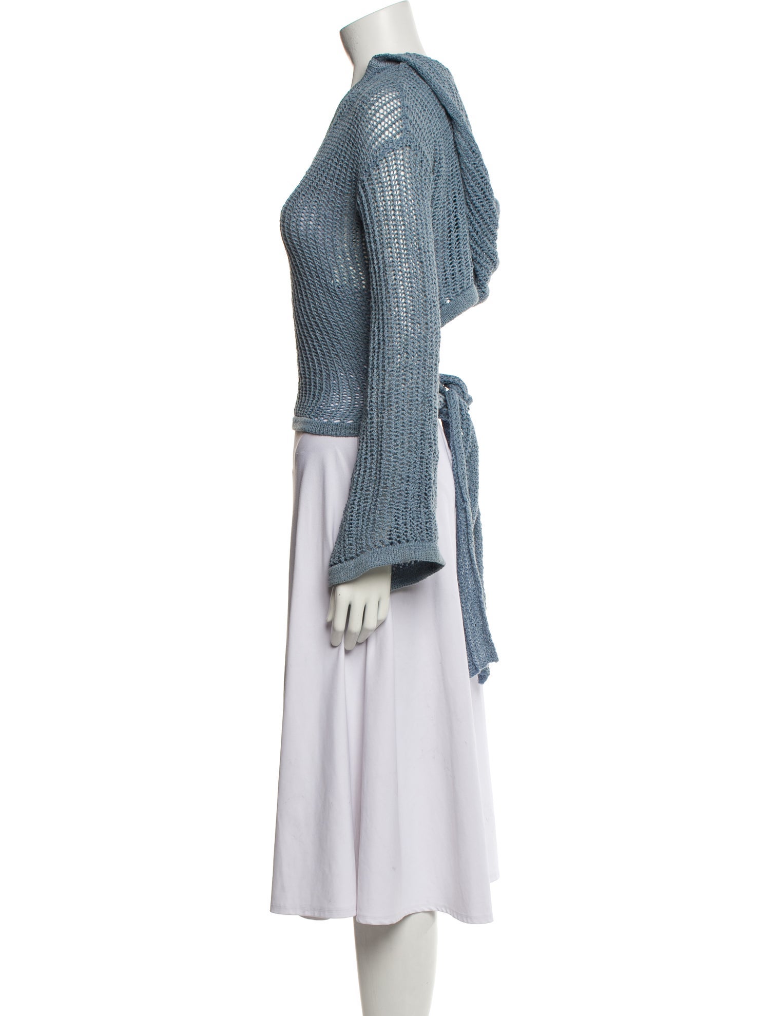 Cult Gaia Cowl Neck Long Sleeve Top