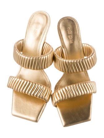 Cult Gaia Leather Slides