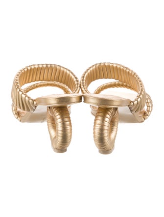 Cult Gaia Leather Slides