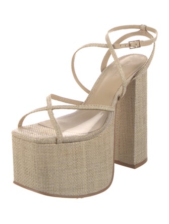 Cult Gaia Straw Sandals