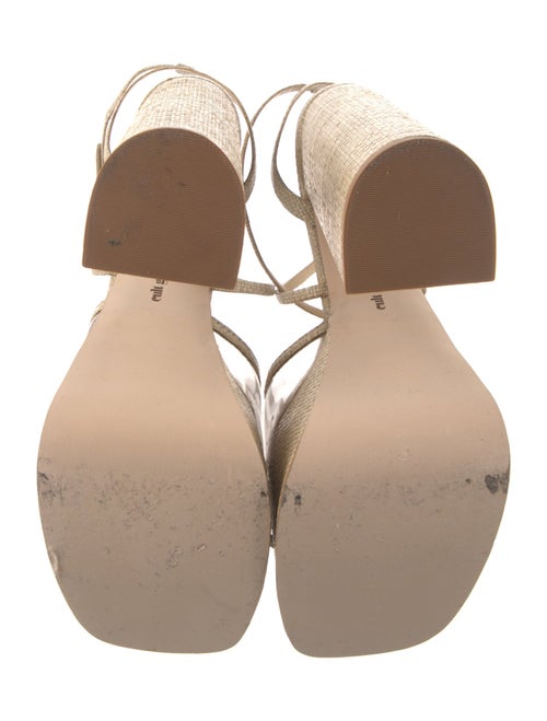 Cult Gaia Straw Sandals