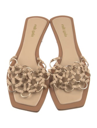 Cult Gaia Leather Slides