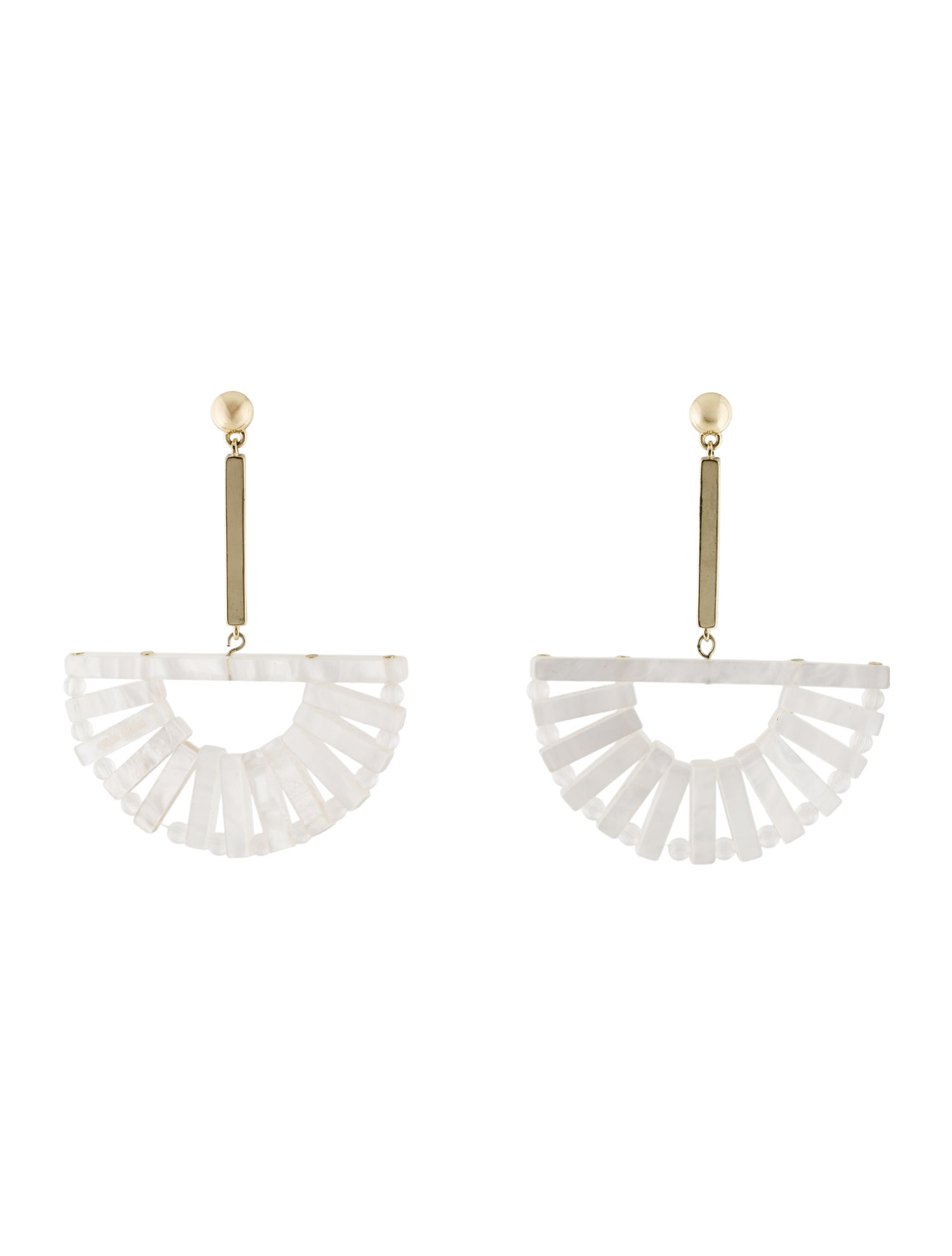 Cult Gaia Acrylic Ark Drop Earrings