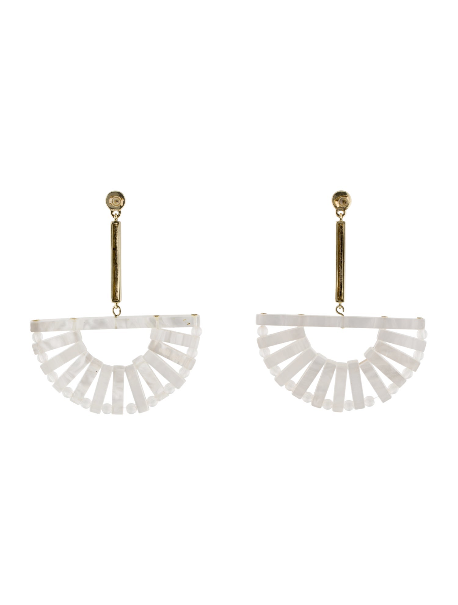 Cult Gaia Acrylic Ark Drop Earrings