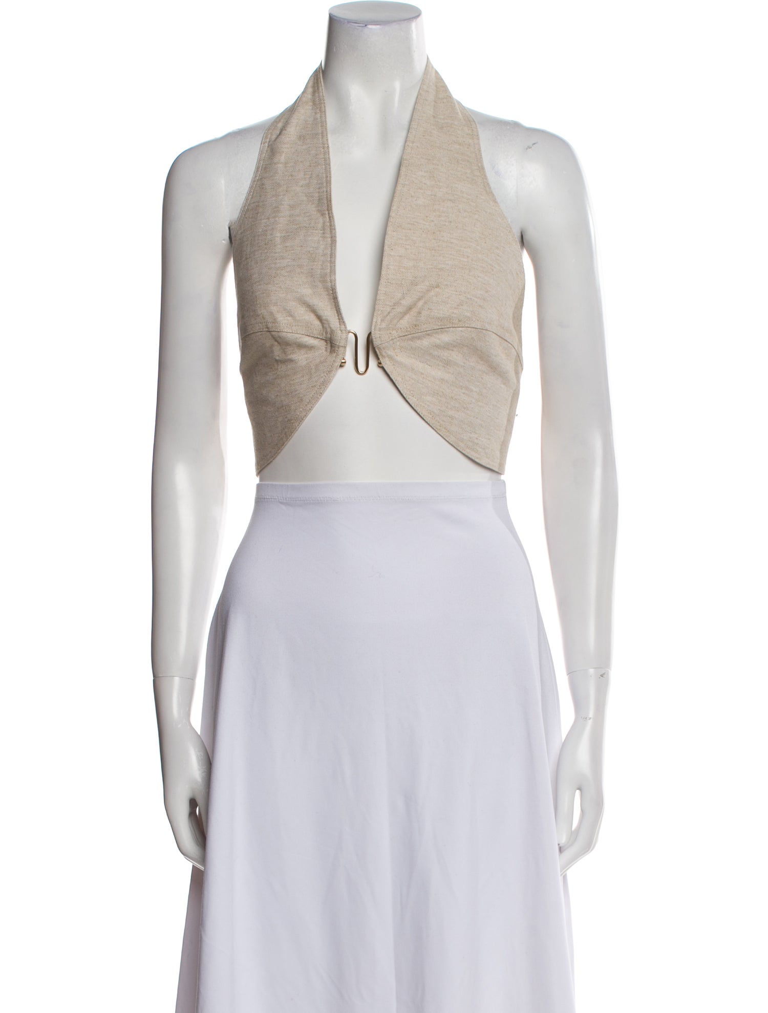 Cult Gaia V-Neck Sleeveless Crop Top w/ Tags
