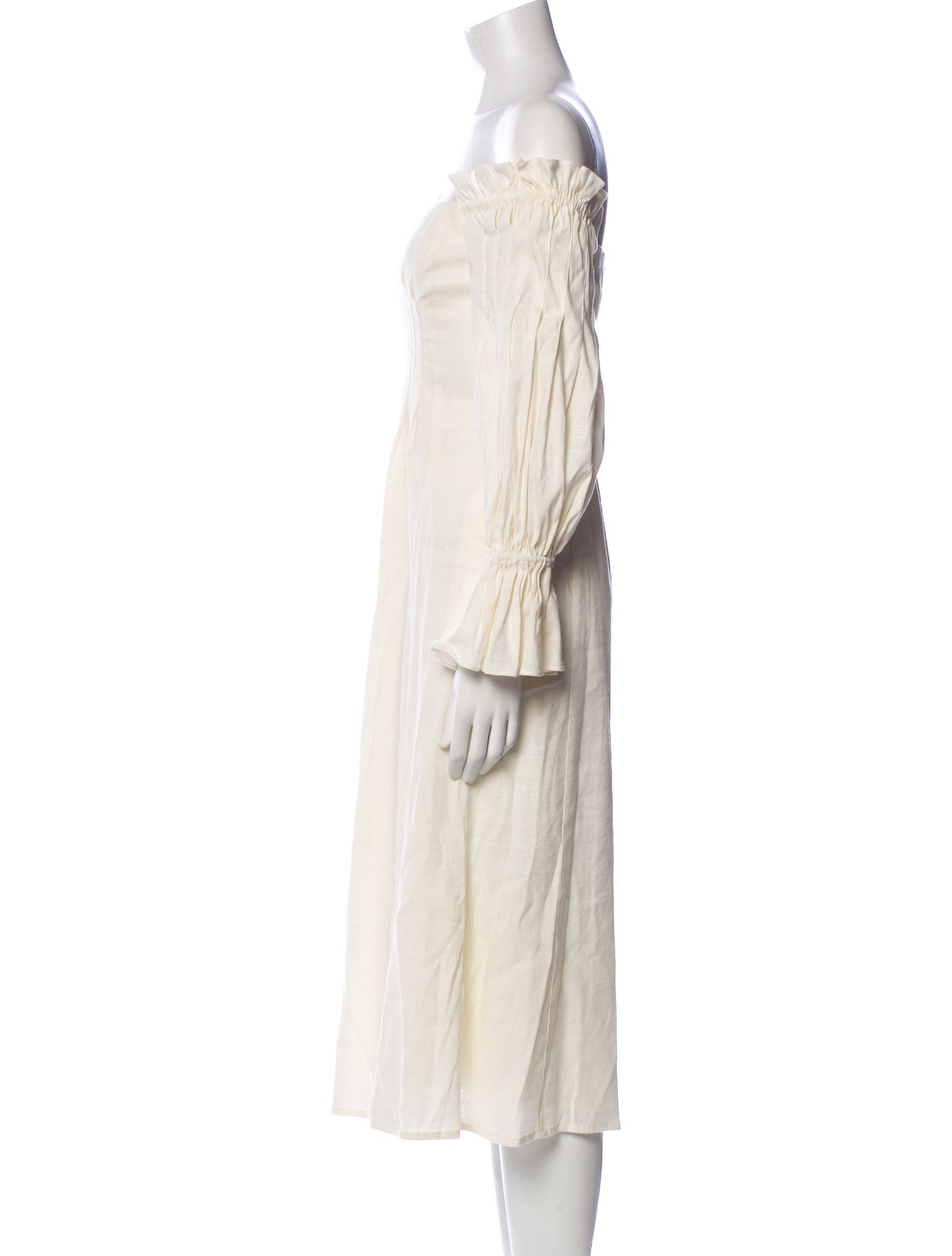 Cult Gaia Off-The-Shoulder Midi Length Dress