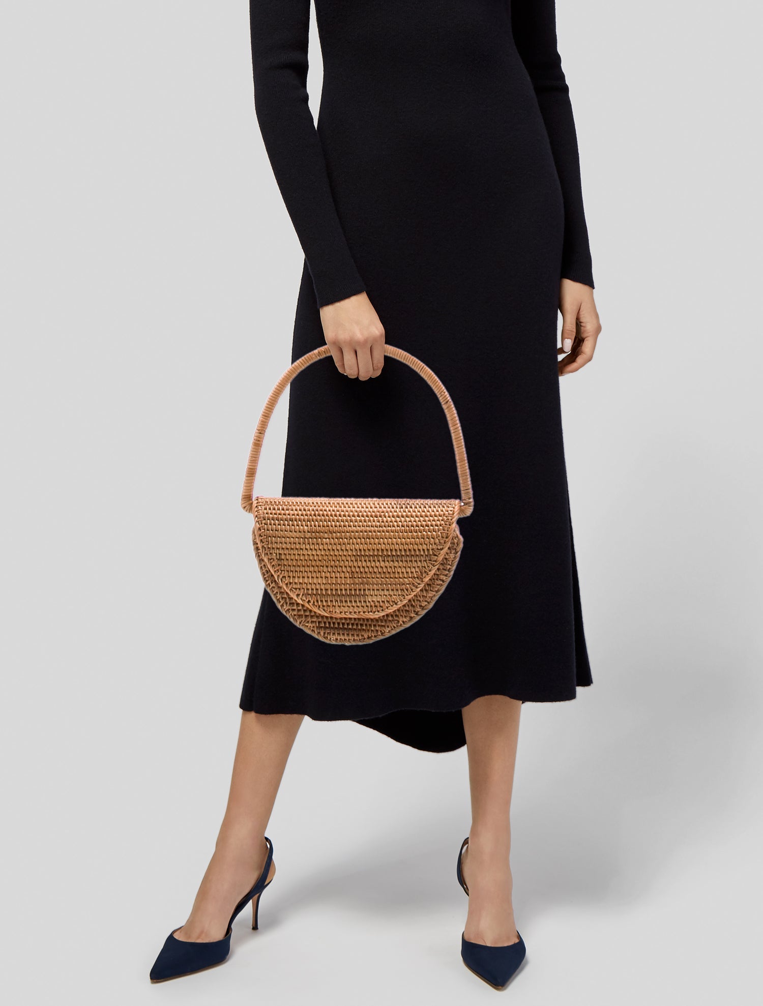 Cult Gaia Wicker Shoulder Bag