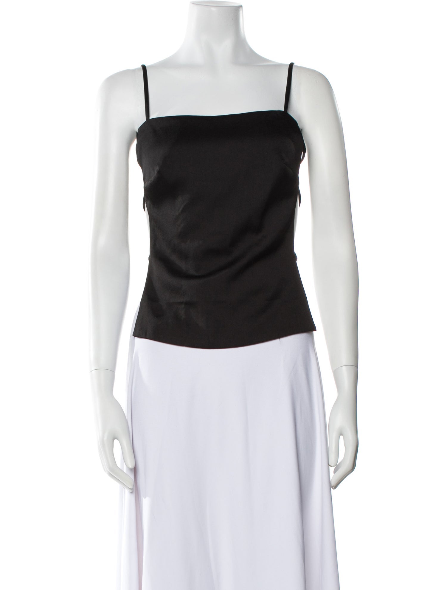 Cult Gaia Square Neckline Sleeveless Crop Top