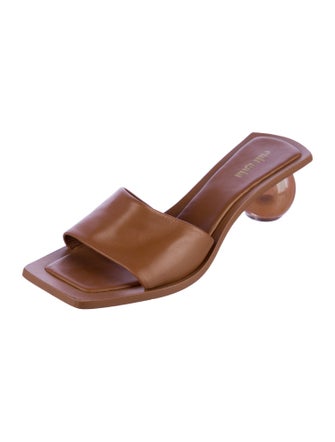 Cult Gaia Leather Slides