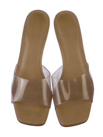 Cult Gaia Leather Slides