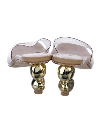 Cult Gaia Leather Slides