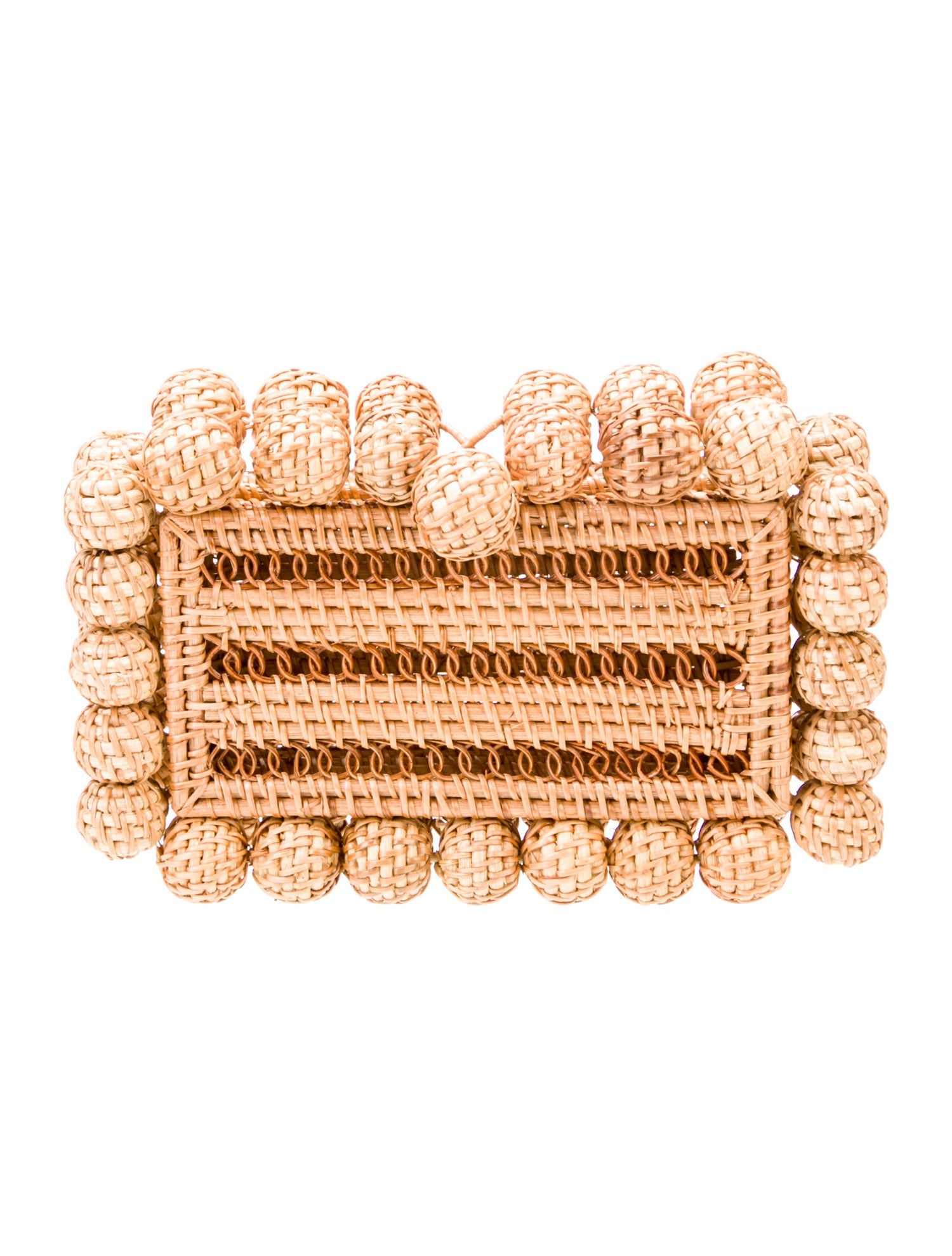 Cult Gaia Rattan Minaudière